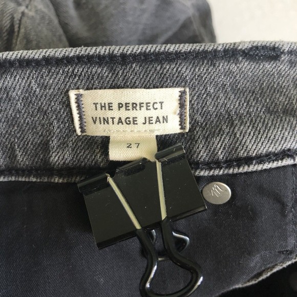 Madewell The Perfect Vintage Jean Cosner Wash Knee-Rip Edition High Rise Size 27 - Picture 12 of 14